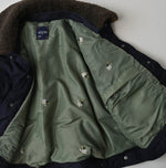 45R Indigo Lightweight Back Sateen × Nylon Annie G Blouson