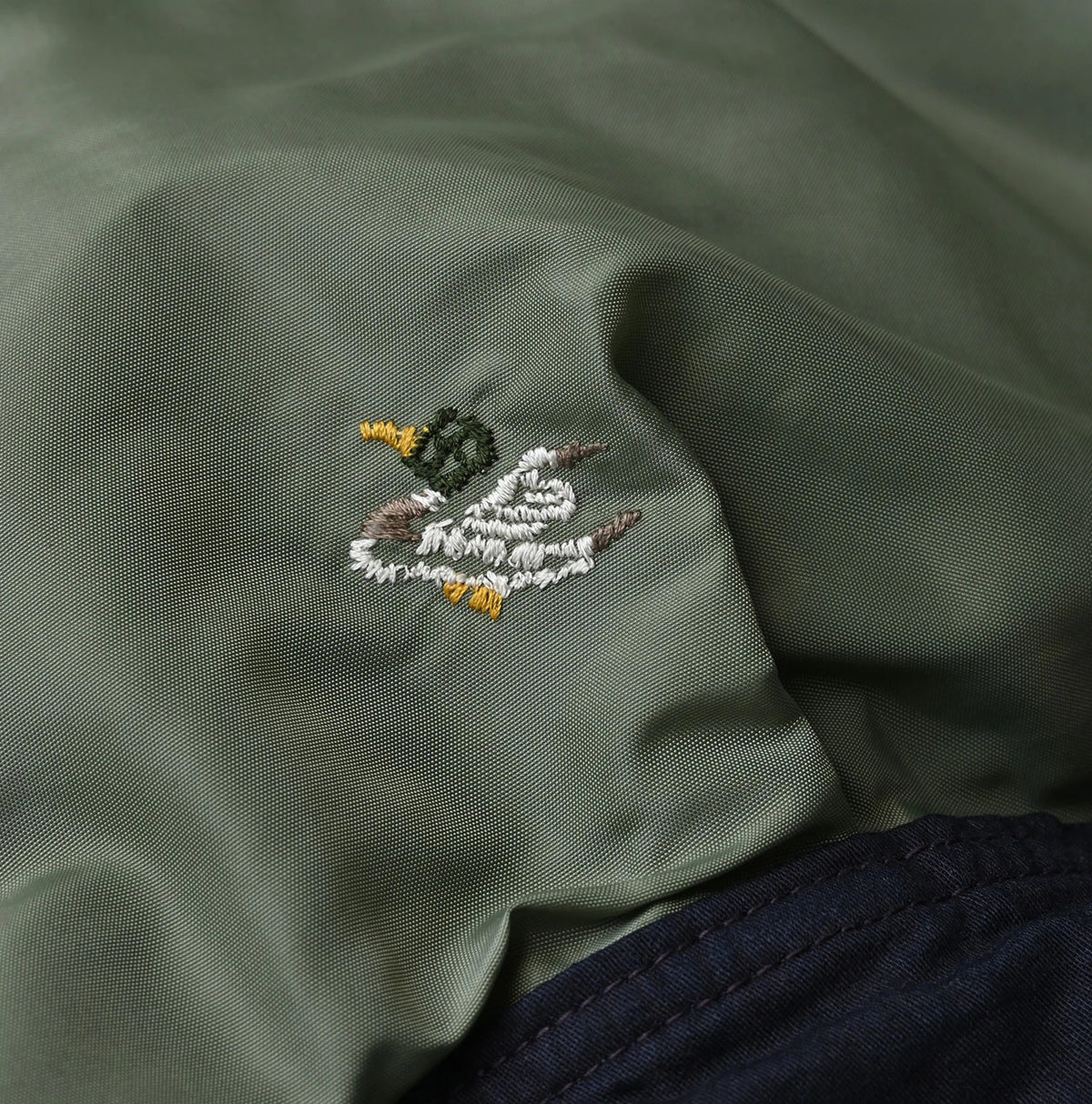 45R Indigo Lightweight Back Sateen × Nylon Annie G Blouson