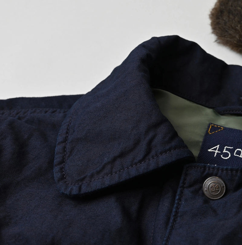 45R Indigo Lightweight Back Sateen × Nylon Annie G Blouson - Image 31