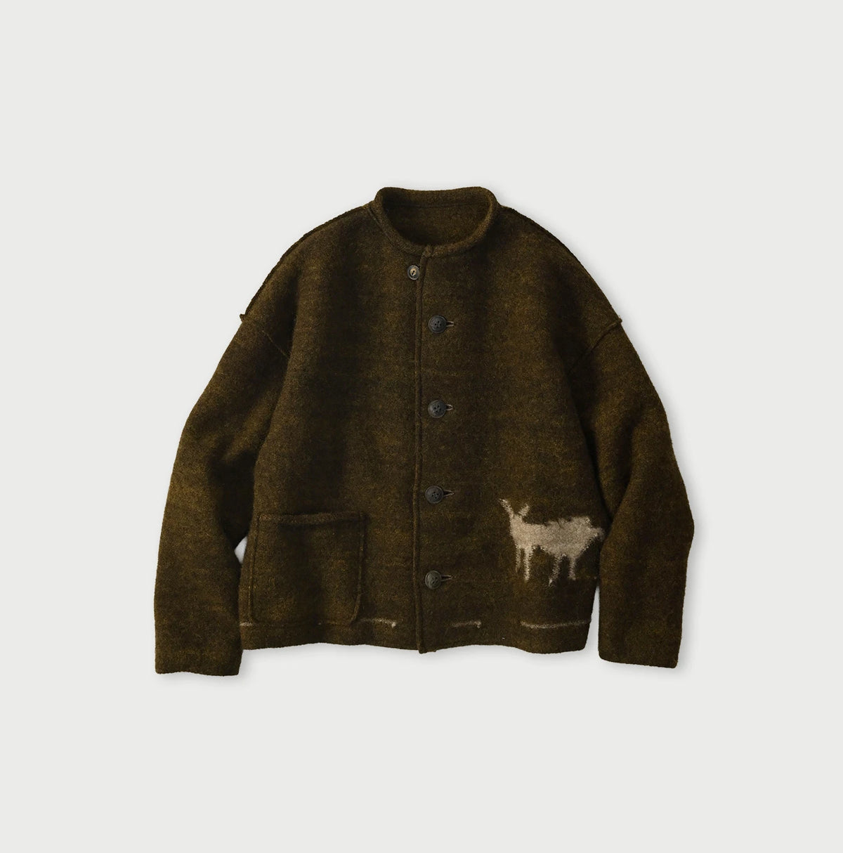 45R Donkey Felted Umahiko 908 Cardigan - Image 4