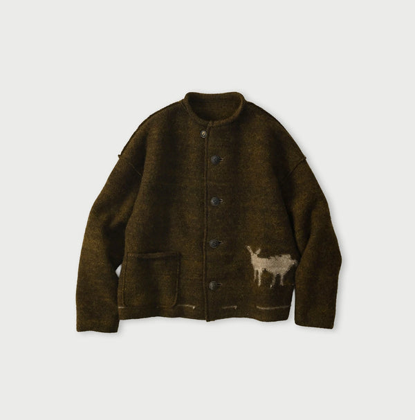 45R Donkey Felted Umahiko 908 Cardigan