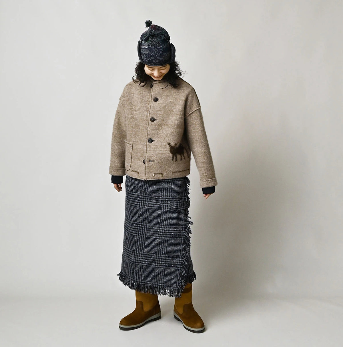 45R Donkey Felted Umahiko 908 Cardigan