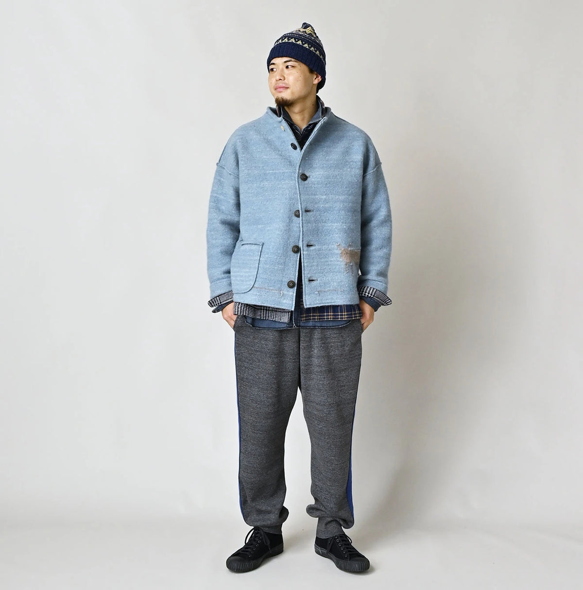 45R Donkey Felted Umahiko 908 Cardigan