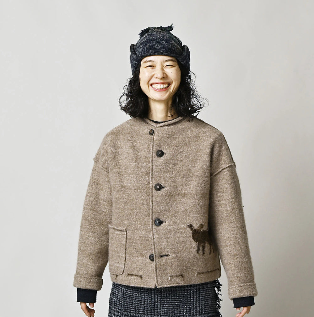 45R Donkey Felted Umahiko 908 Cardigan