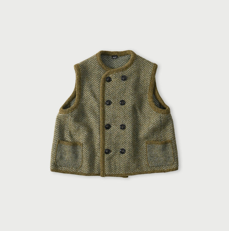 45R Shetland Herringbone Vest - Image 3