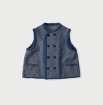45R Shetland Herringbone Vest