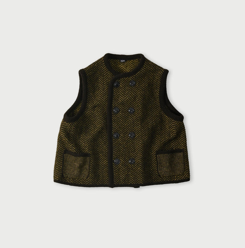 45R Shetland Herringbone Vest - Image 2