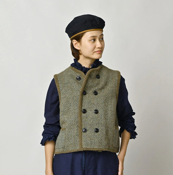 45R Shetland Herringbone Vest