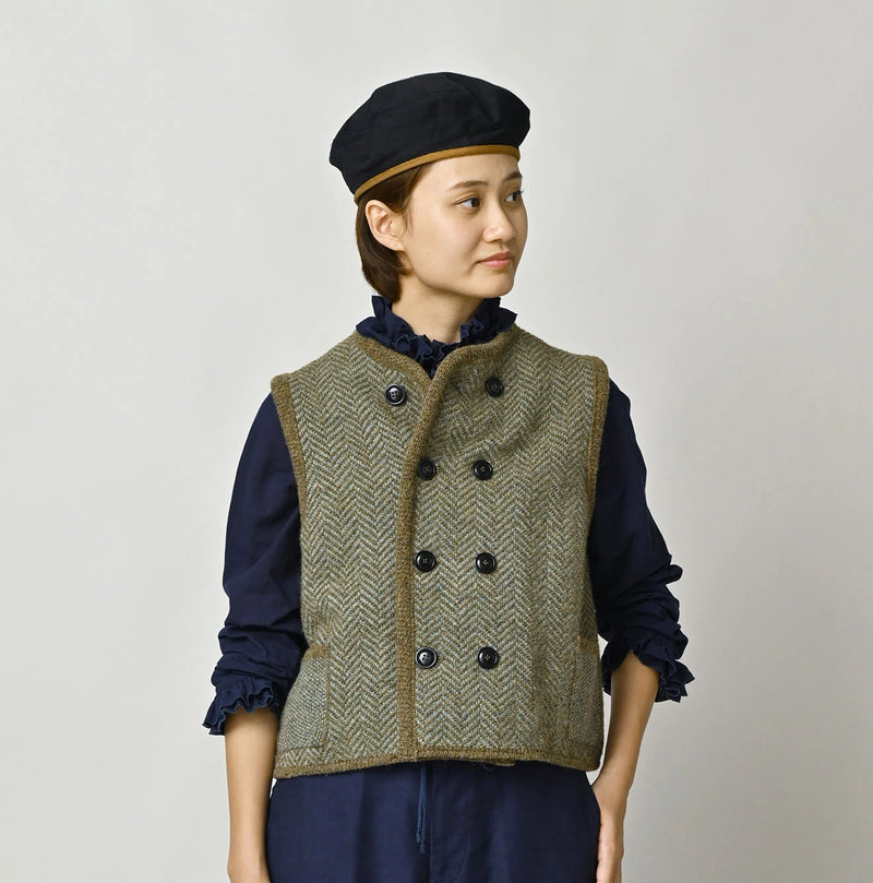 45R Shetland Herringbone Vest - Image 5