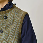 45R Shetland Herringbone Vest