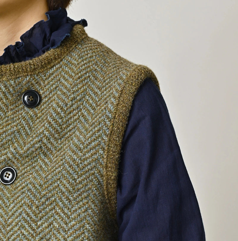 45R Shetland Herringbone Vest - Image 9