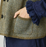 45R Shetland Herringbone Vest