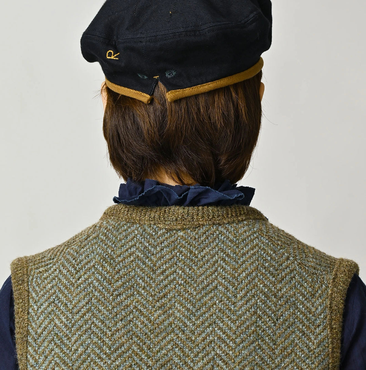 45R Shetland Herringbone Vest