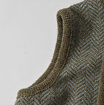 45R Shetland Herringbone Vest
