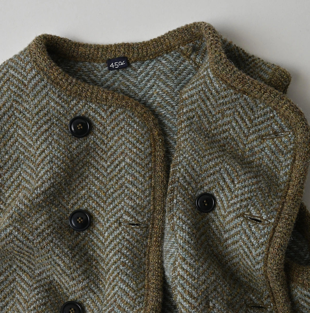 45R Shetland Herringbone Vest
