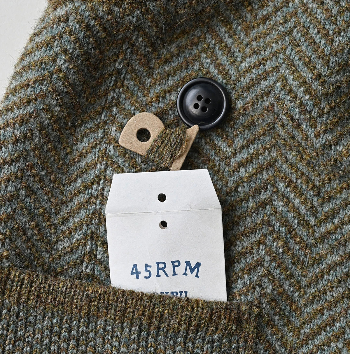 45R Shetland Herringbone Vest