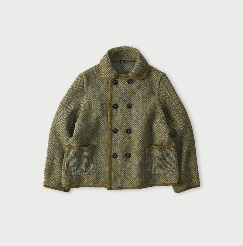 45R Shetland Herringbone Jacket - Image 1