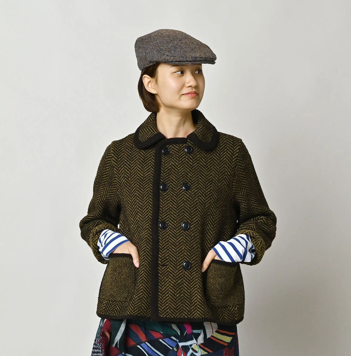 45R Shetland Herringbone Jacket - Image 5