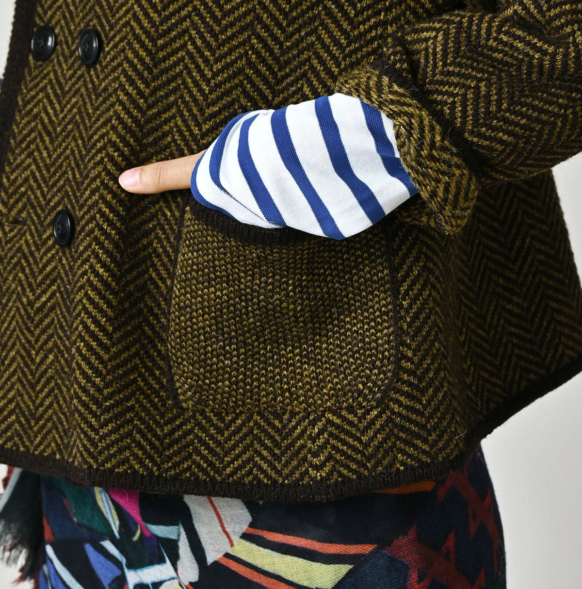 45R Shetland Herringbone Jacket