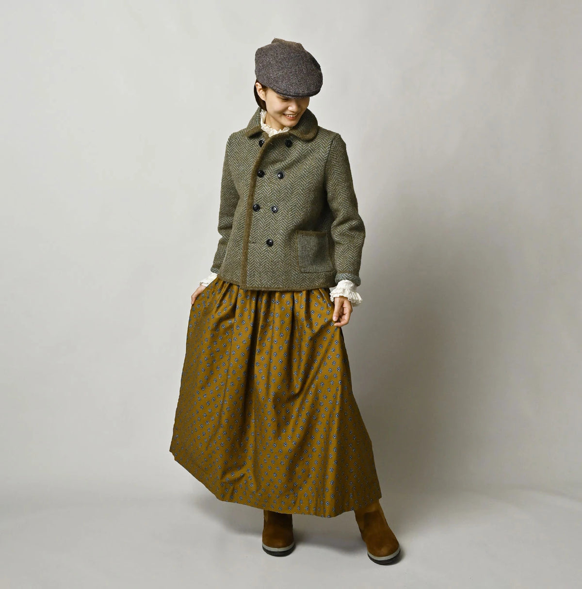 45R Shetland Herringbone Jacket