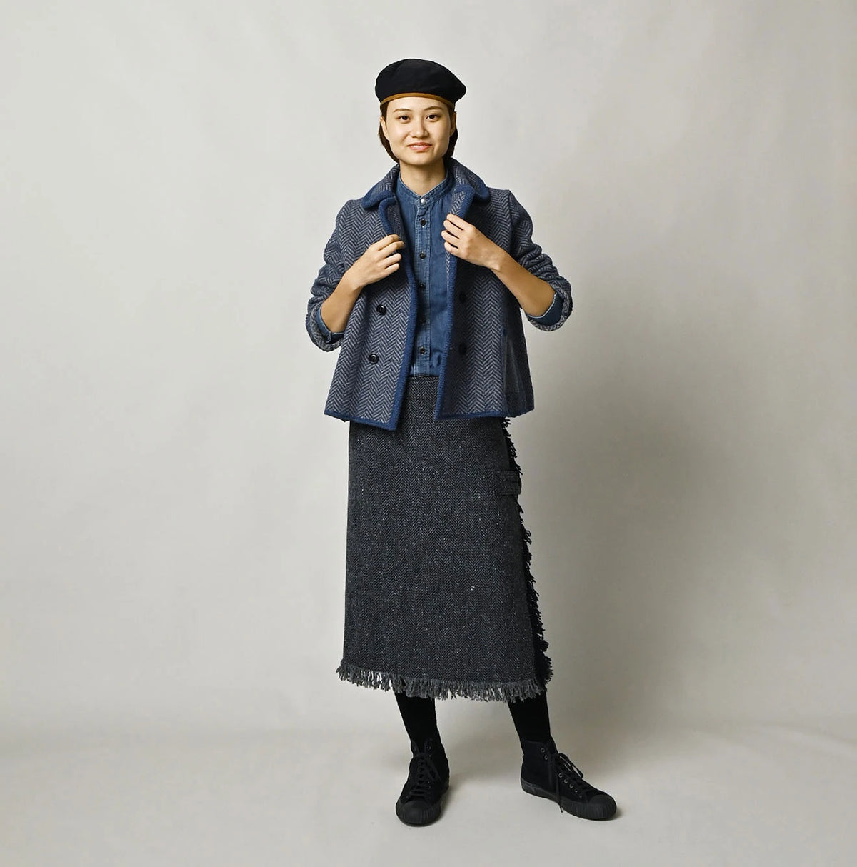 45R Shetland Herringbone Jacket