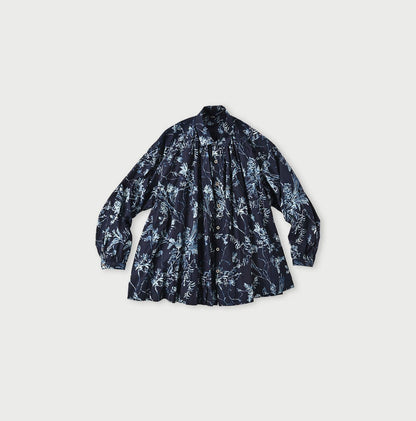 Indigo Umii Sarasa Kushukushu Blouse