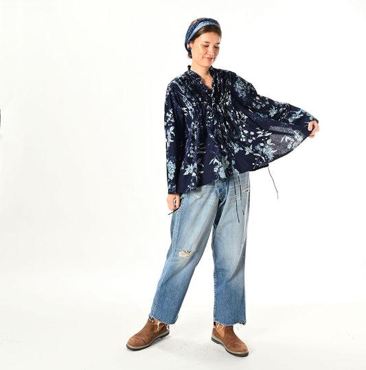 Indigo Noa Flower Cachecoeur (Size L) - 45R by 45rpm studio
