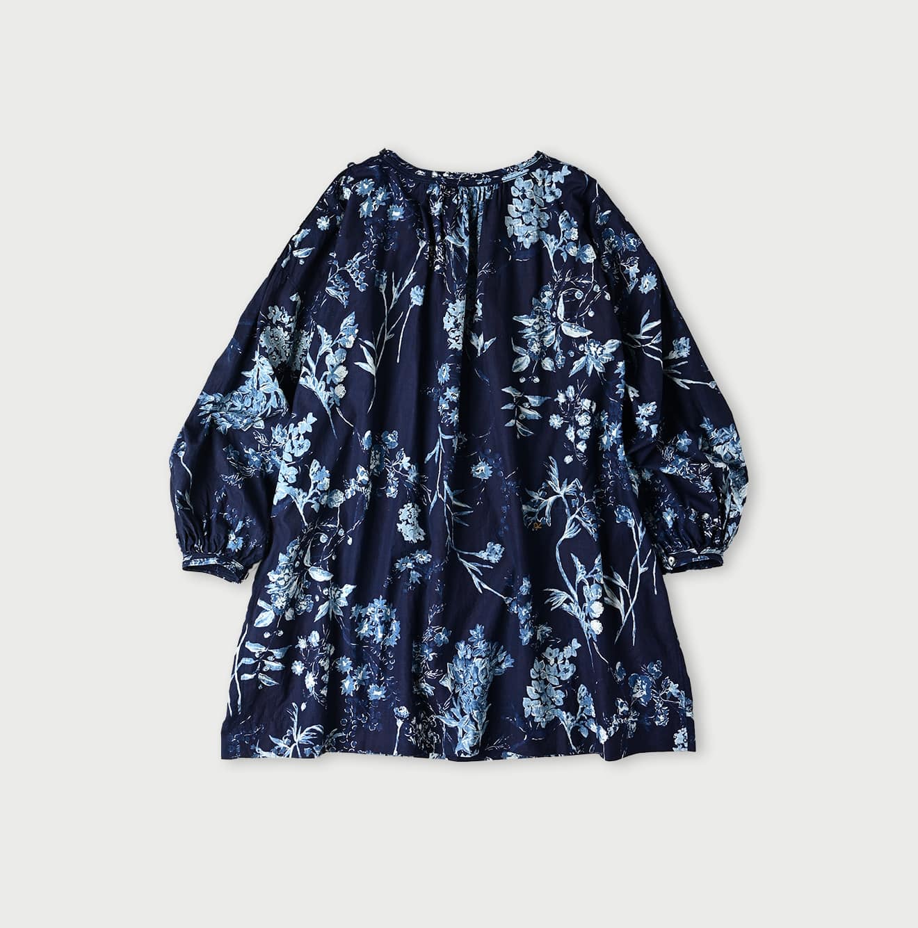 45R Indigo Noa Flower Tunic Blouse