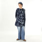 45R Indigo Noa Flower Tunic Blouse