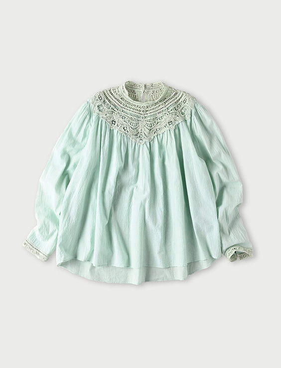 Khadi Ribbon Lace Blouse