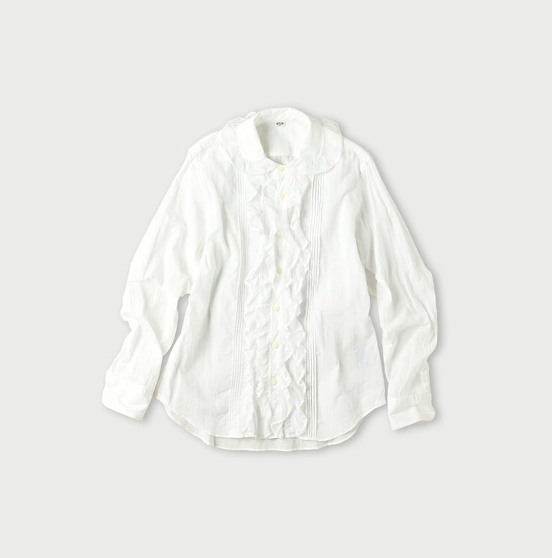 45R Khadi Tulle Frilled Blouse