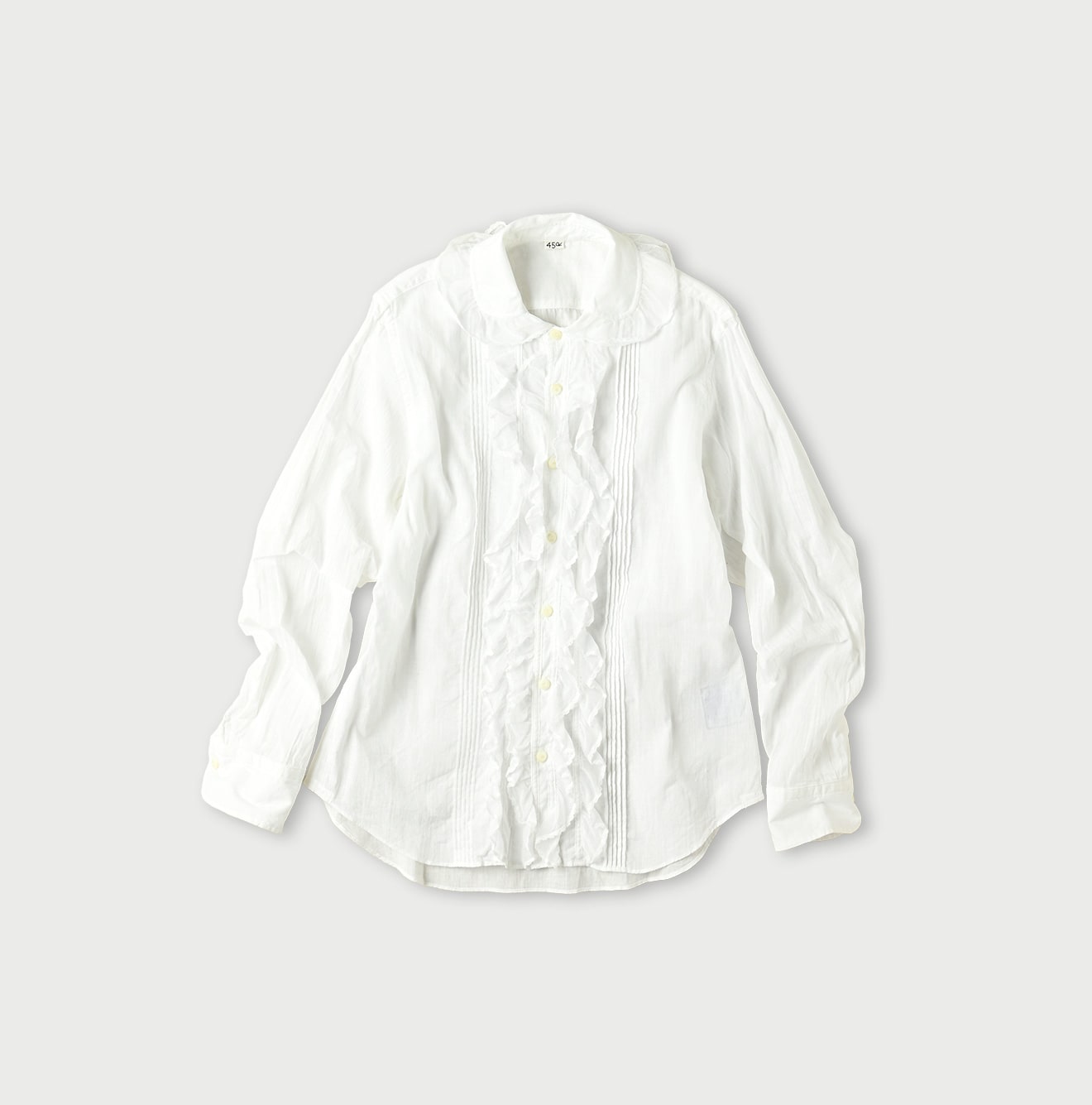 45R Khadi Tulle Frilled Blouse