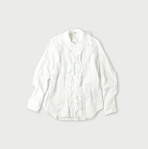 Khadi Tulle Frilled Blouse