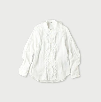 45R Khadi Tulle Frilled Blouse