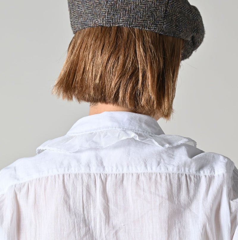 45R Khadi Tulle Frilled Blouse