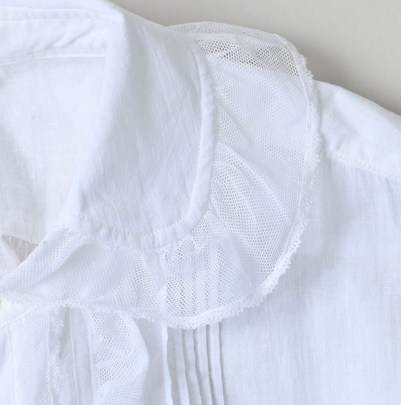 45R Khadi Tulle Frilled Blouse