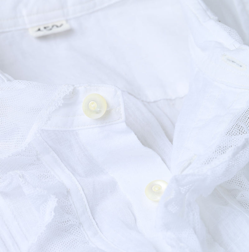 45R Khadi Tulle Frilled Blouse