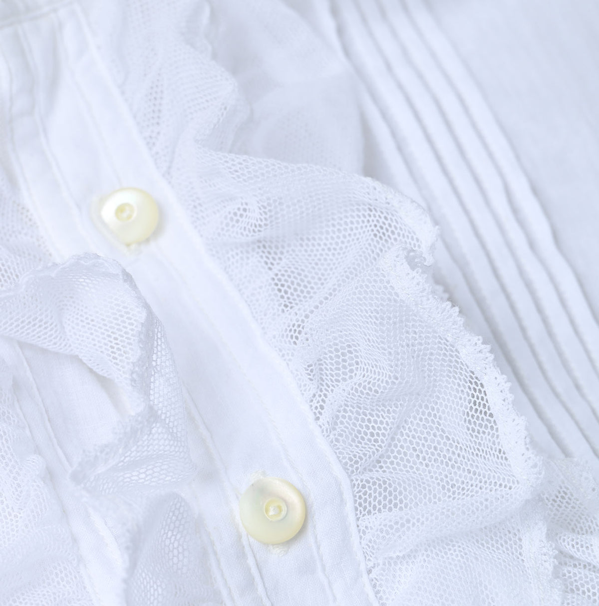 45R Khadi Tulle Frilled Blouse