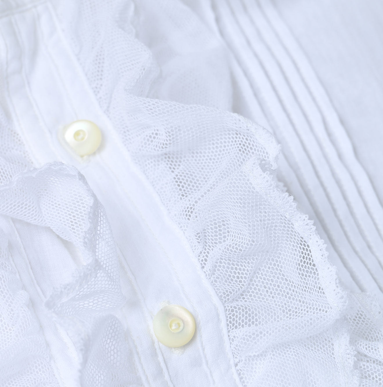 45R Khadi Tulle Frilled Blouse
