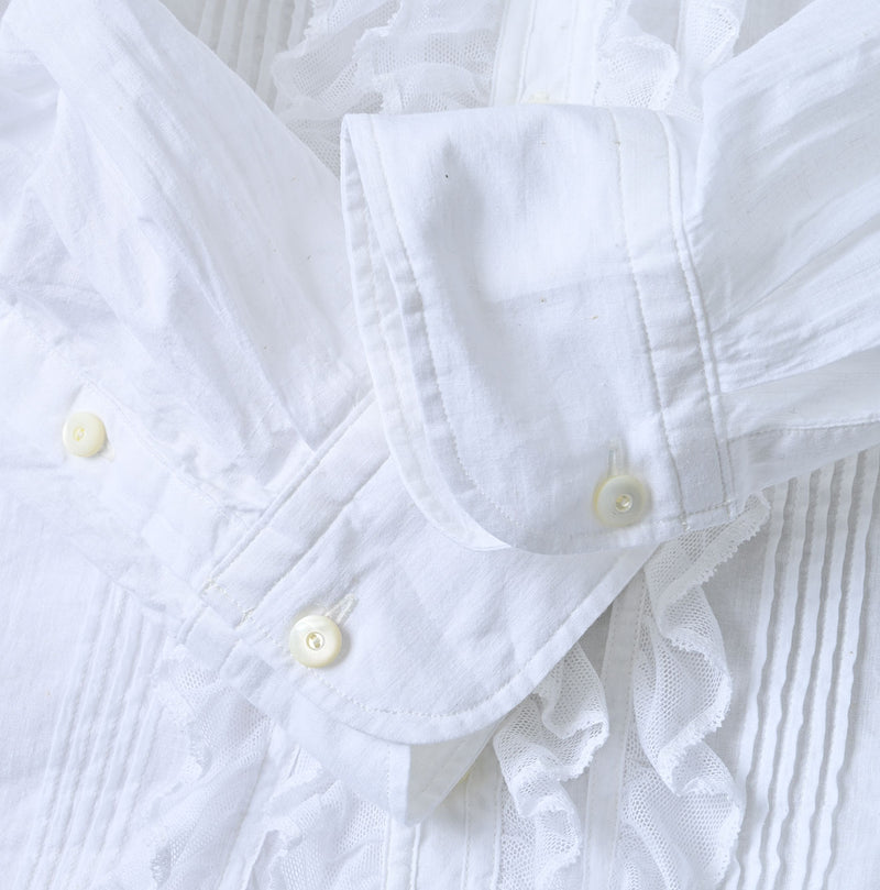 45R Khadi Tulle Frilled Blouse