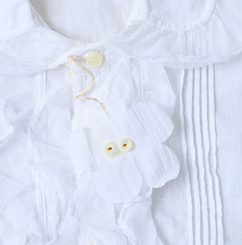 45R Khadi Tulle Frilled Blouse