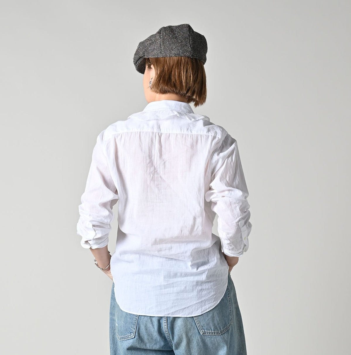 45R Khadi Tulle Frilled Blouse