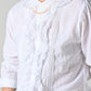 45R Khadi Tulle Frilled Blouse
