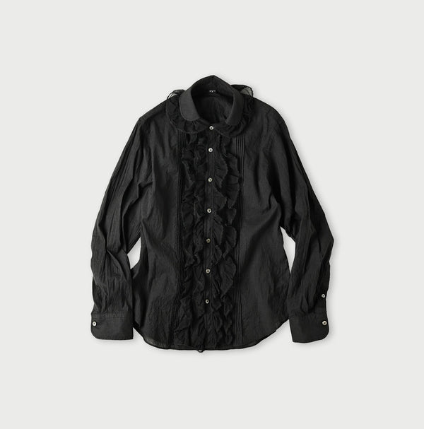 45R Khadi Tulle Frilled Blouse