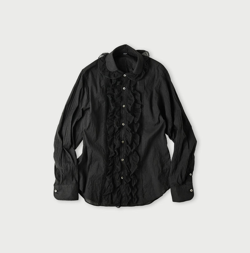 45R Khadi Tulle Frilled Blouse - Image 1