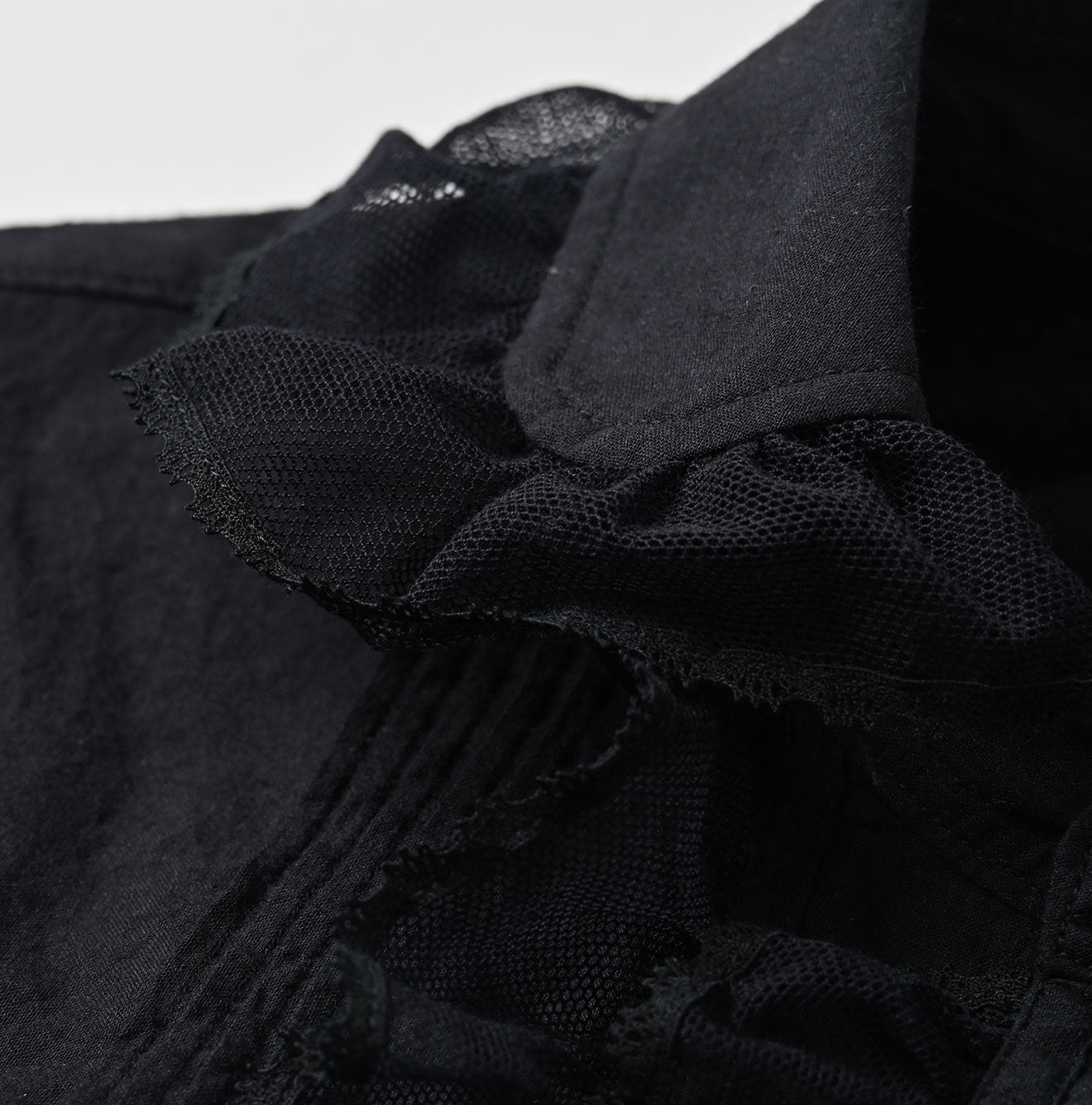 45R Khadi Tulle Frilled Blouse