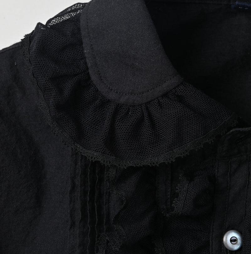 45R Khadi Tulle Frilled Blouse - Image 12