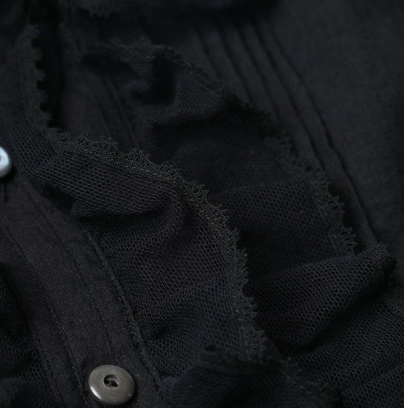 45R Khadi Tulle Frilled Blouse - Image 14