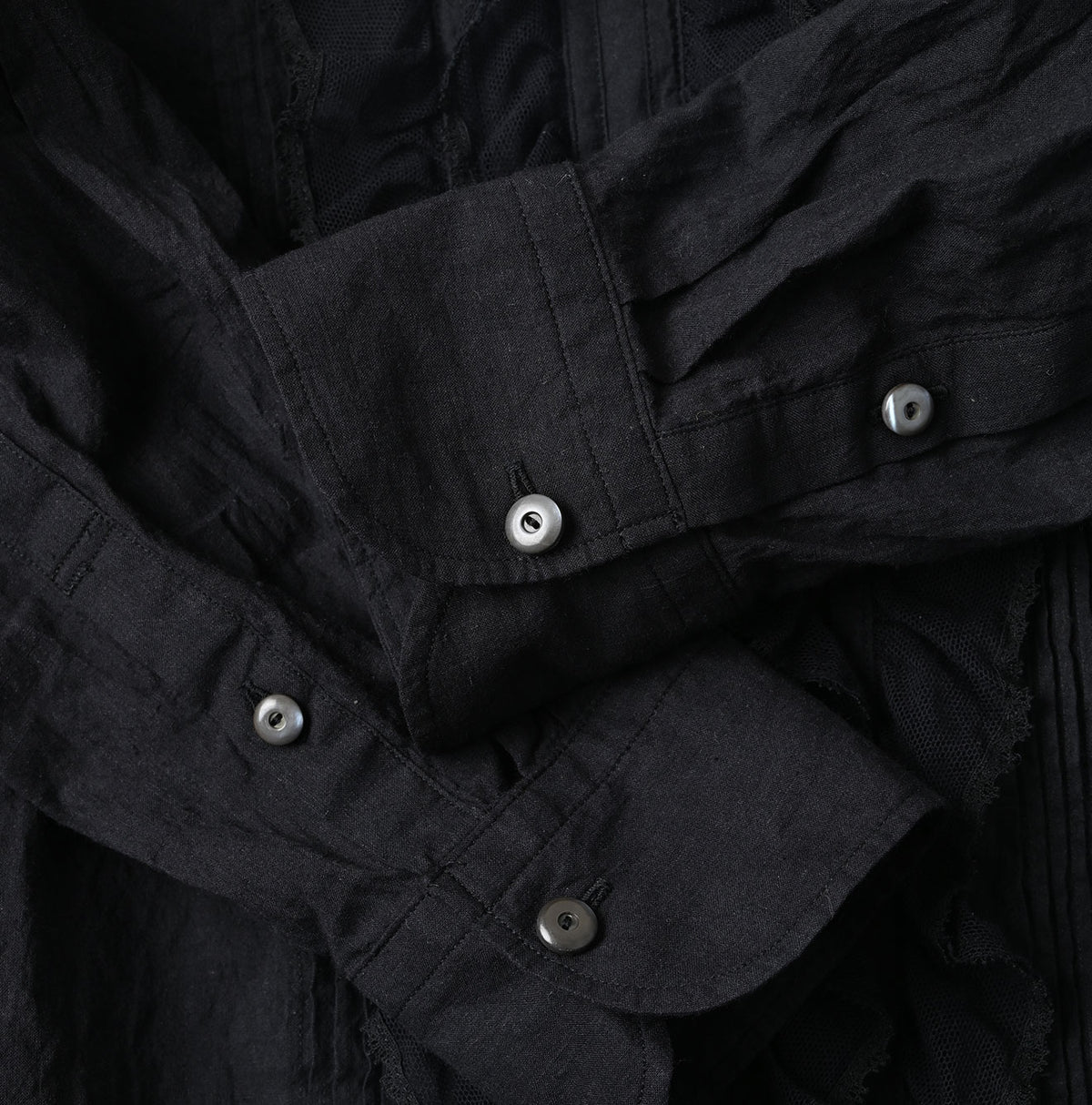 45R Khadi Tulle Frilled Blouse
