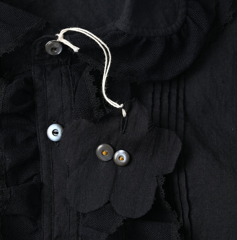 45R Khadi Tulle Frilled Blouse - Image 16